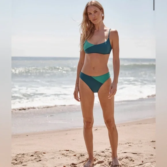 NWT [Summersalt] Marina Bikini Swim Top Seaglass & Seaweed Womens Multiple Sizes - Picture 5 of 15